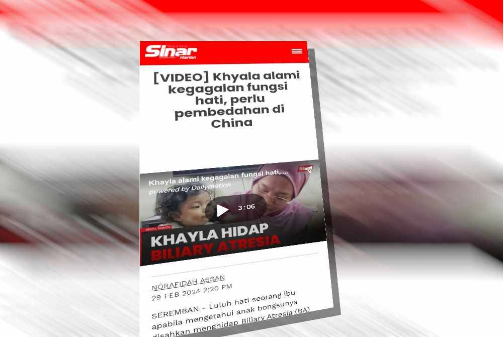 Laporan Sinar Harian sebelum ini.