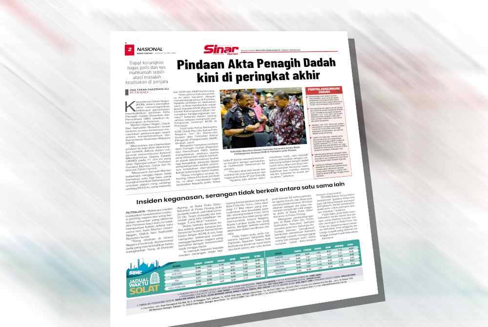 Laporan Sinar Harian pada Jumaat.