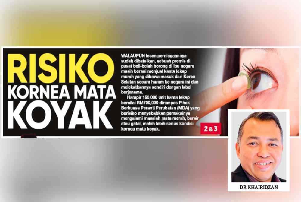 Laporan muka depan Sinar Harian pada Sabtu.