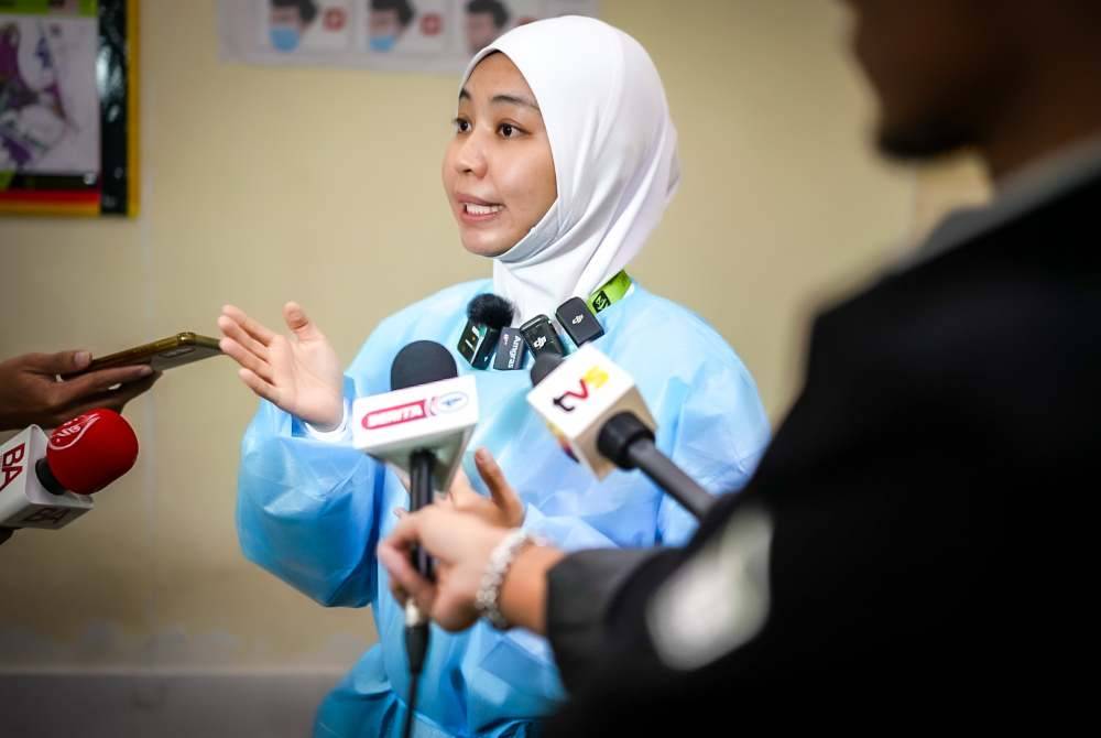 Dr Umairah ketika ditemui petugas media, di sini baru-baru ini.