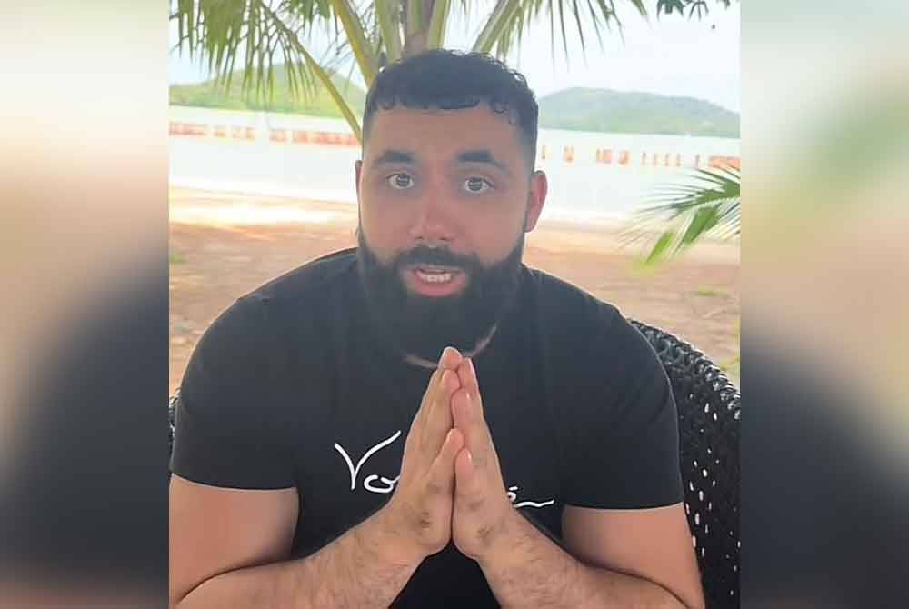 Tangkap layar hantaran video dimuatnaik Abdeen di Tiktok pada Sabtu.