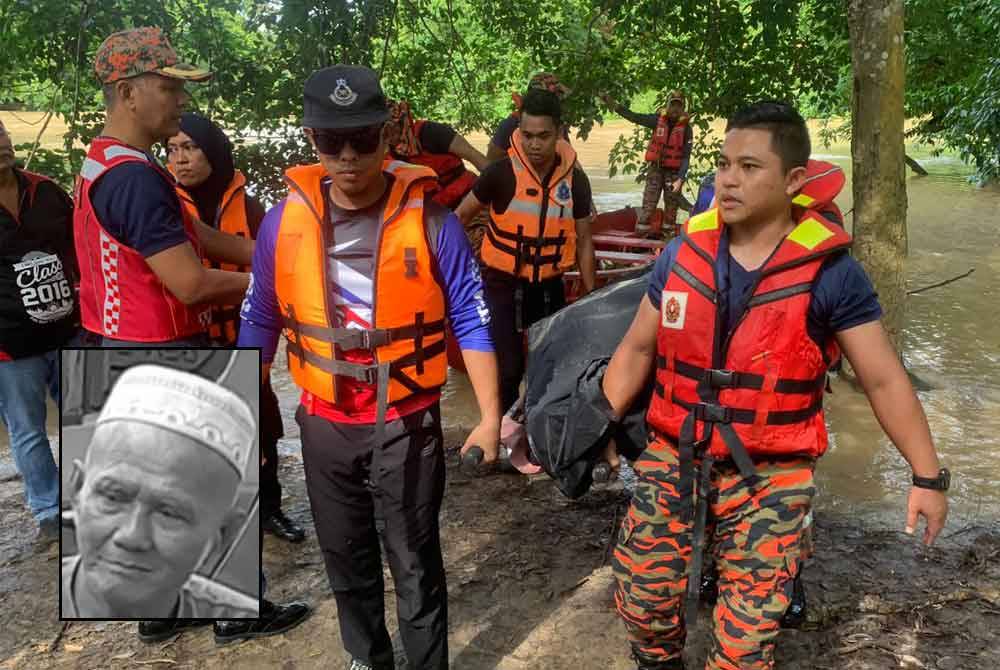 Mayat Poninan Panijo, 66, ditemukan pada jam 10.20 pagi Ahad. Gambar kecil: Poninan Panijo