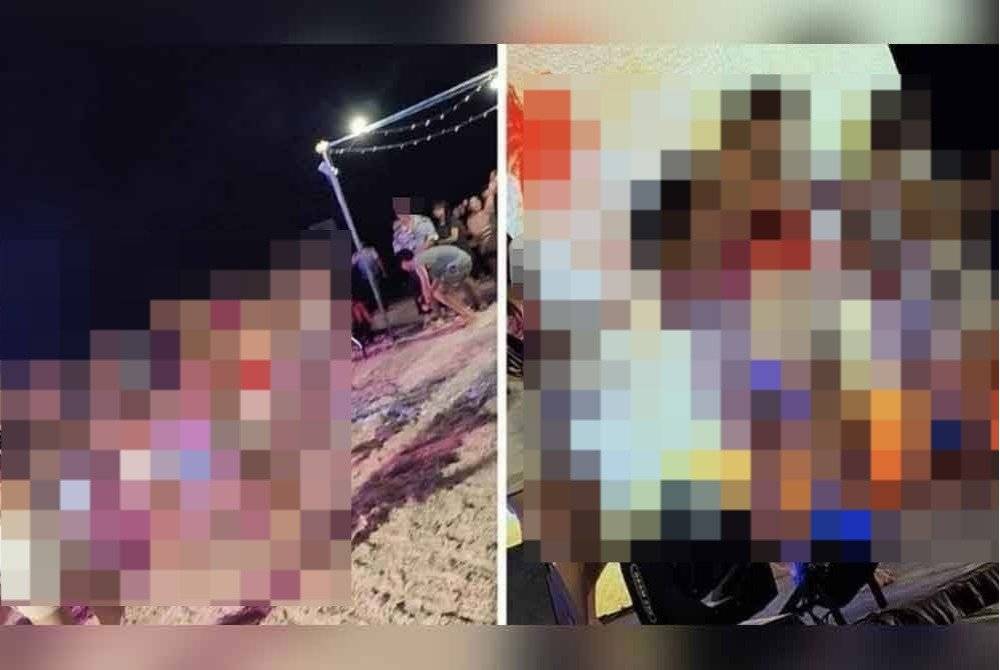 ANTARA gambar tular di media sosial memaparkan penganjuran parti liar di sebuah resort baru-baru ini. 