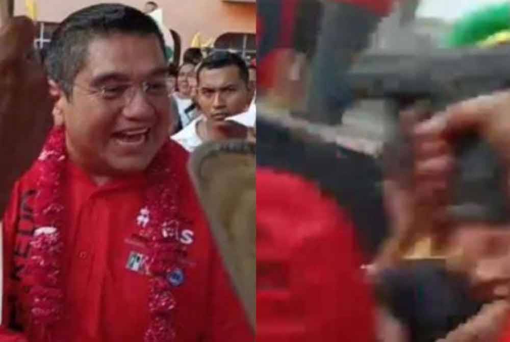 Seorang penyerang bersenjatakan pistol menghampiri calon itu dari belakang semasa mangsa sedang bercakap dengan penduduk sebelum melepaskan sekurang-kurangnya 16 das tembakan.