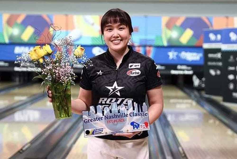 Li Jane muncul juara Greater Nashville Classic di Pusat Boling Smyrna, Tennessee. Foto FB Bowling Malaysia.