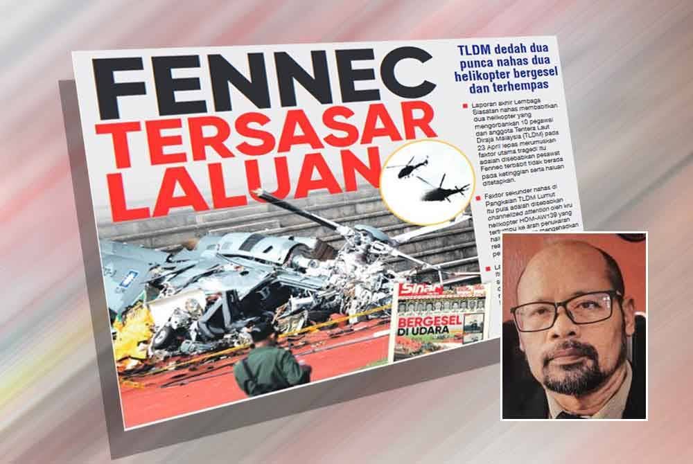 Laporan muka depan Sinar Harian pada Jumaat. Gambar kecil: Muhammad Fuad Mat Noor