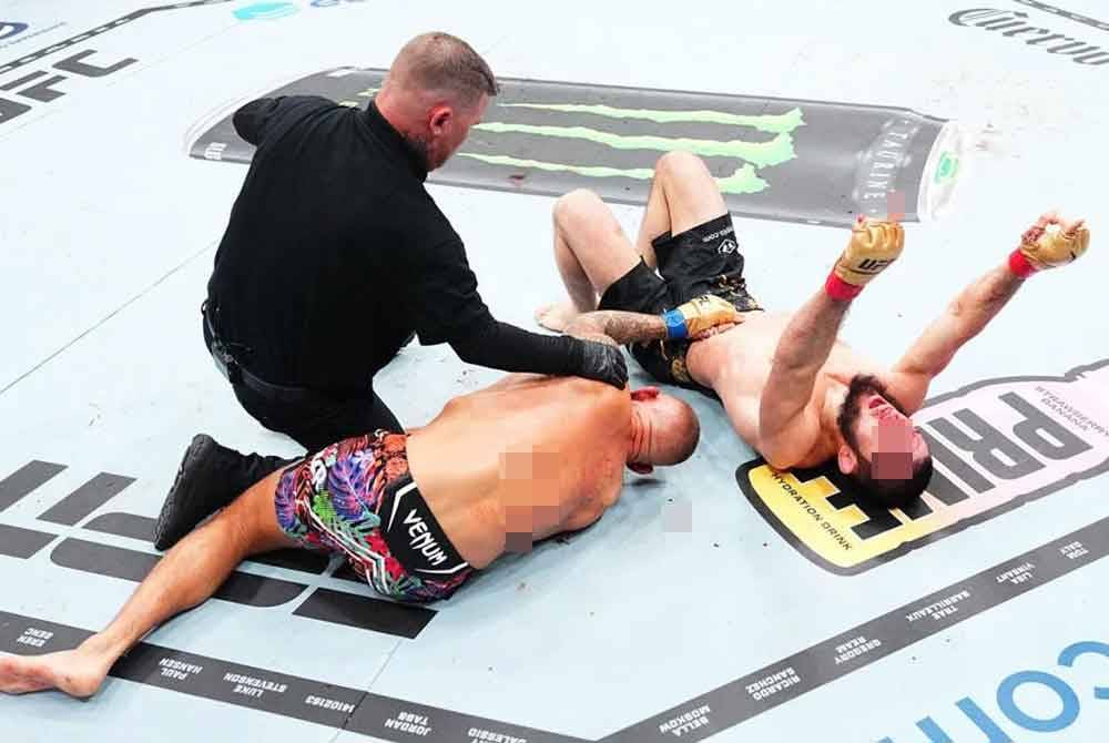 Islam menumpaskan Poirier di UFC 302 untuk mempertahankan tali pinggang Lightweight. Foto Agensi