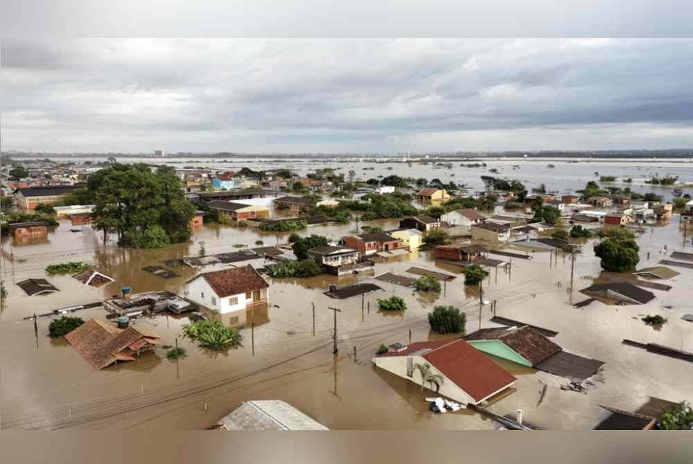 Sebanyak 171 orang telah terkorban akibat bencana alam terburuk yang pernah direkodkan di negeri Rio Grande do Sul, selatan Brazil. Foto Agensi