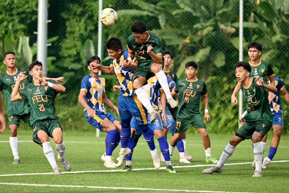 Antara aksi menarik Malaysia menentang Filipina dalam perlawanan kedua Kumpulan A Kejuaraan AUFT 2024 di UKM, Bangi pada Selasa.