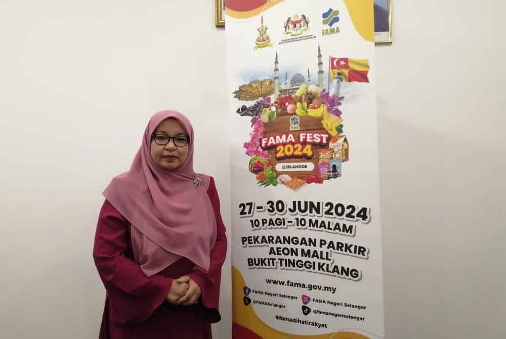 Aiada pada sidang akhbar berkenaan penganjuran FAMA Fest 2024 @ Selangor yang diadakan bermula 27 Jun hingga 30 Jun ini di pekarangan AEON Bukit Tinggi, Klang.