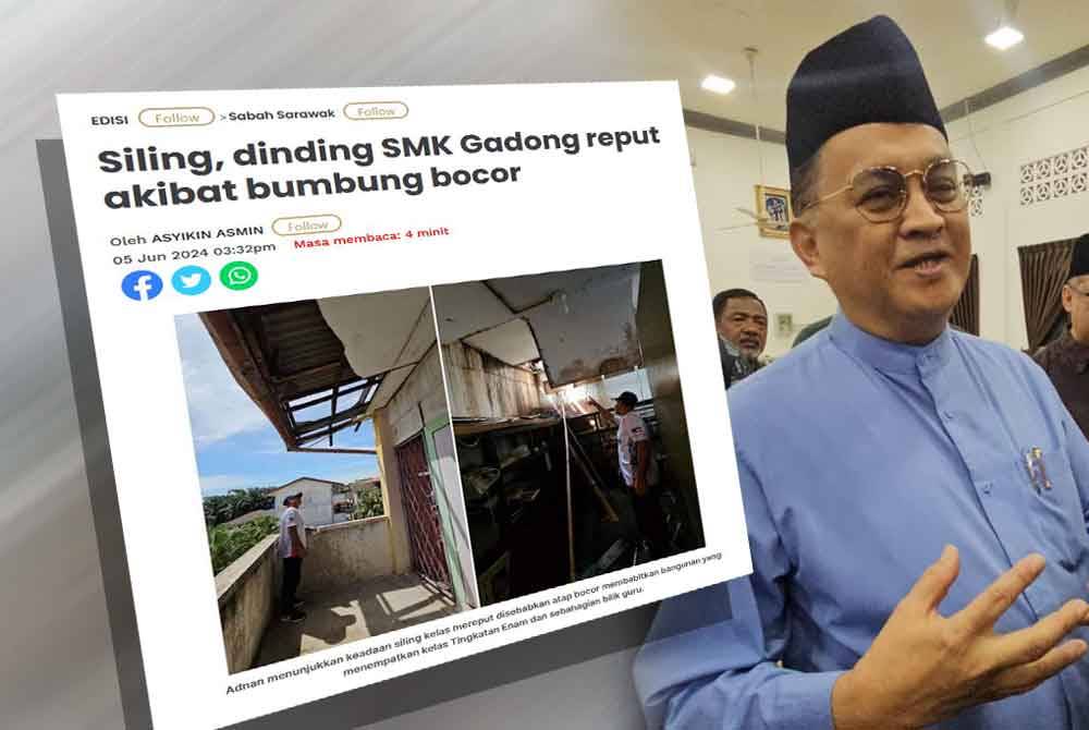 Laporan Sinar Harian. Mohd Ariffin (kanan).