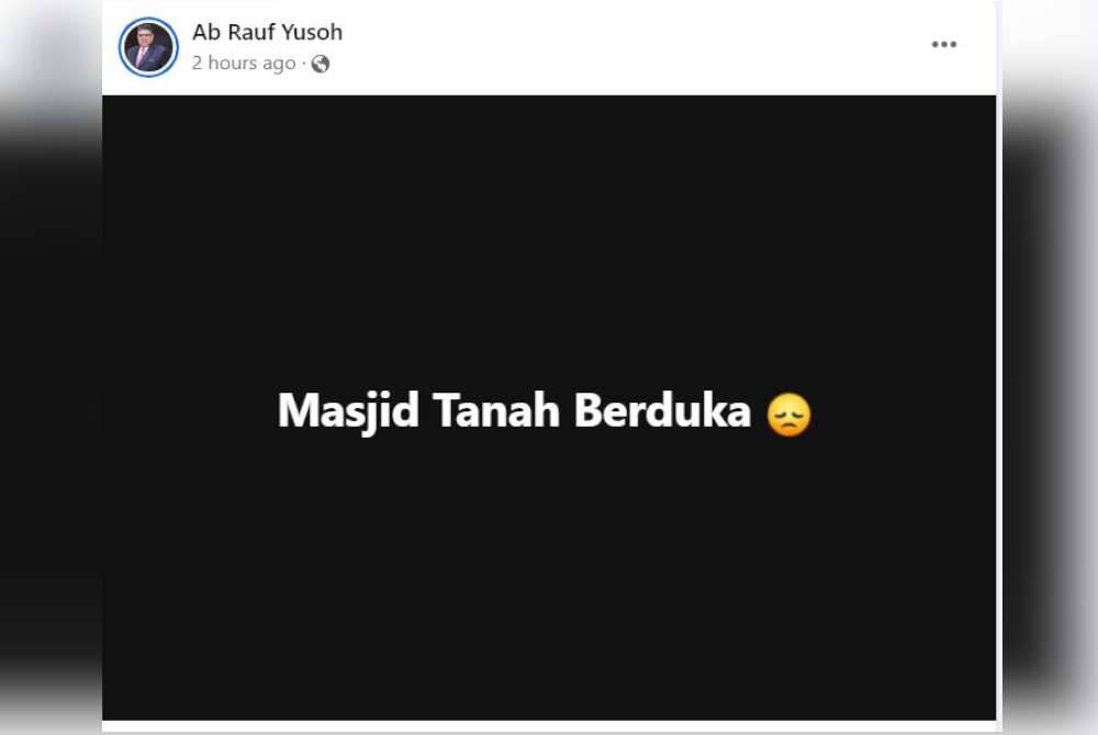 Hantaran di FB Ab Rauf Yusof