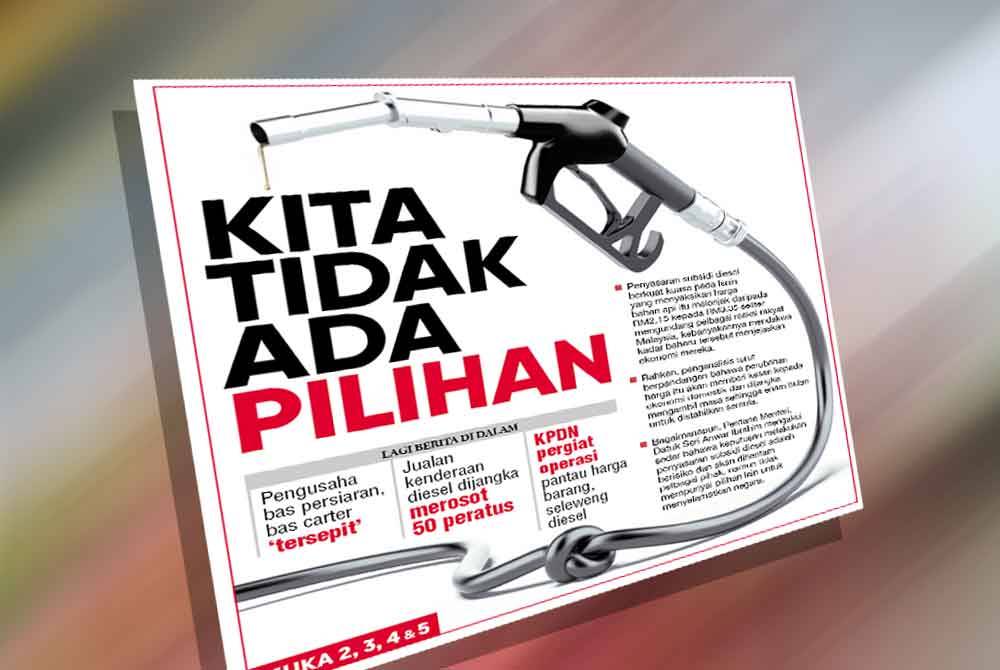 Laporan muka depan Sinar Harian pada Selasa.