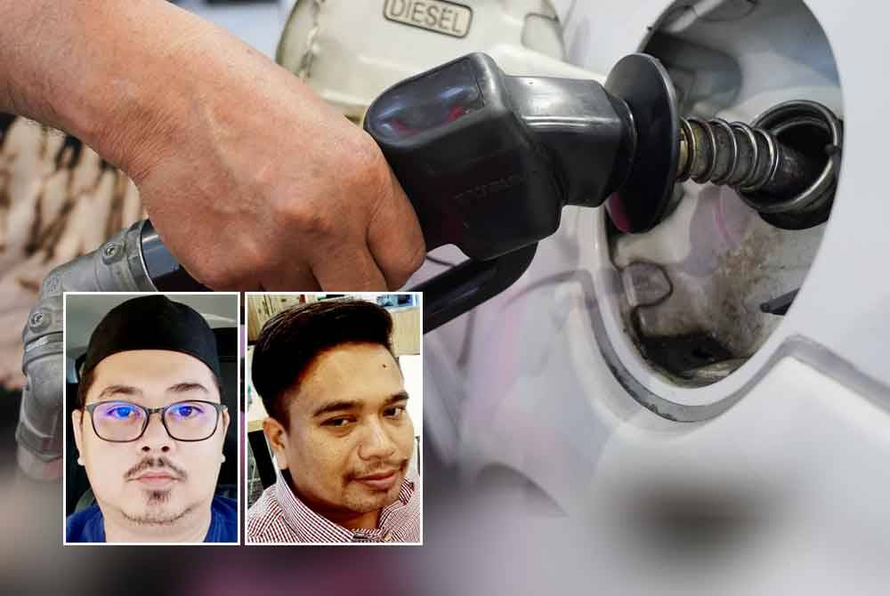 Jualan kenderaan diesel dijangka mengalami kemerosotan lebih 50 peratus susulan pelaksanaan pengapungan harga diesel. Gambar kecil dari kiri: Khairil Anwar, Saipul Nizam