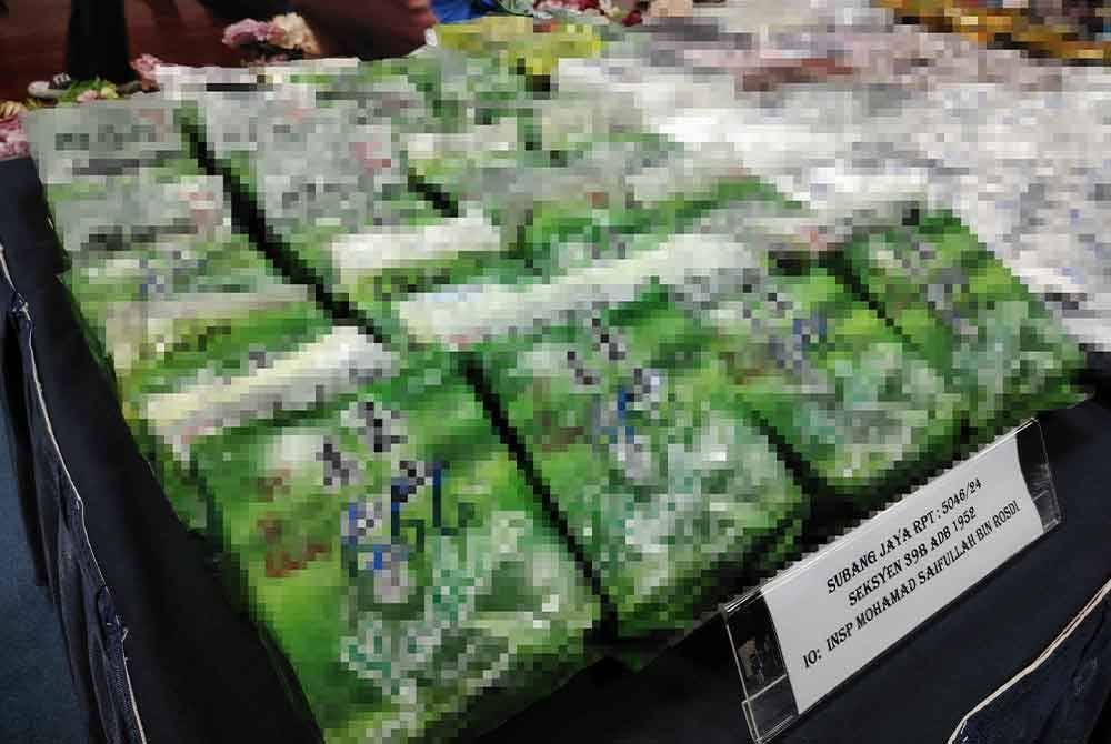 Rampasan syabu seberat 20.8kg dirampas susulan penahanan empat lelaki di sekitar Subang Jaya dan Rawang pada 6 Jun lalu.