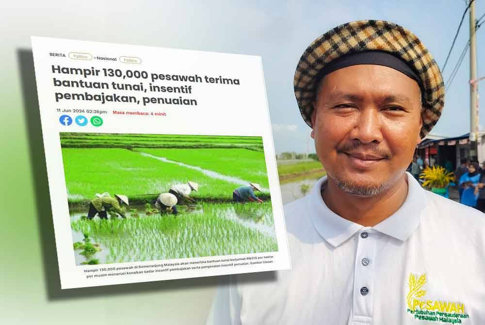 Laporan Sinar Harian (kiri) dan Abdul Rashid