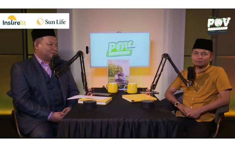 PU Amin (kanan) berkata, menguruskan harta dengan bijak serta menyediakan hibah takaful adalah tindakan yang penting bagi seorang bapa.