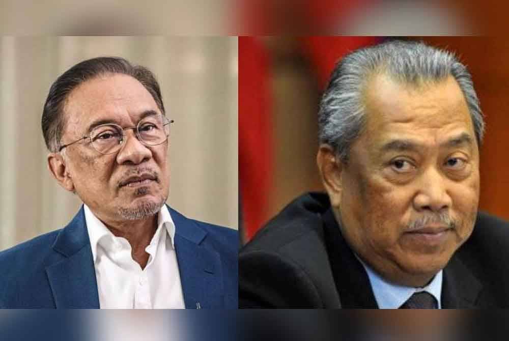 Anwar (kiri) dan Muhyiddin