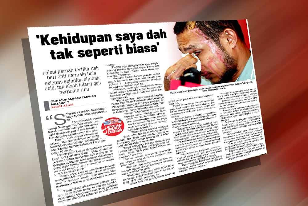 Laporan Sinar Harian pada Jumaat.