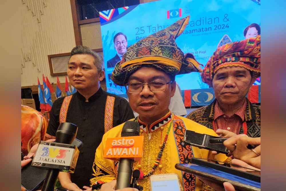 Mustapha ketika ditemui pemberita selepas Majlis Sambutan Pesta Kaamatan 2024 di Kota Kinabalu.