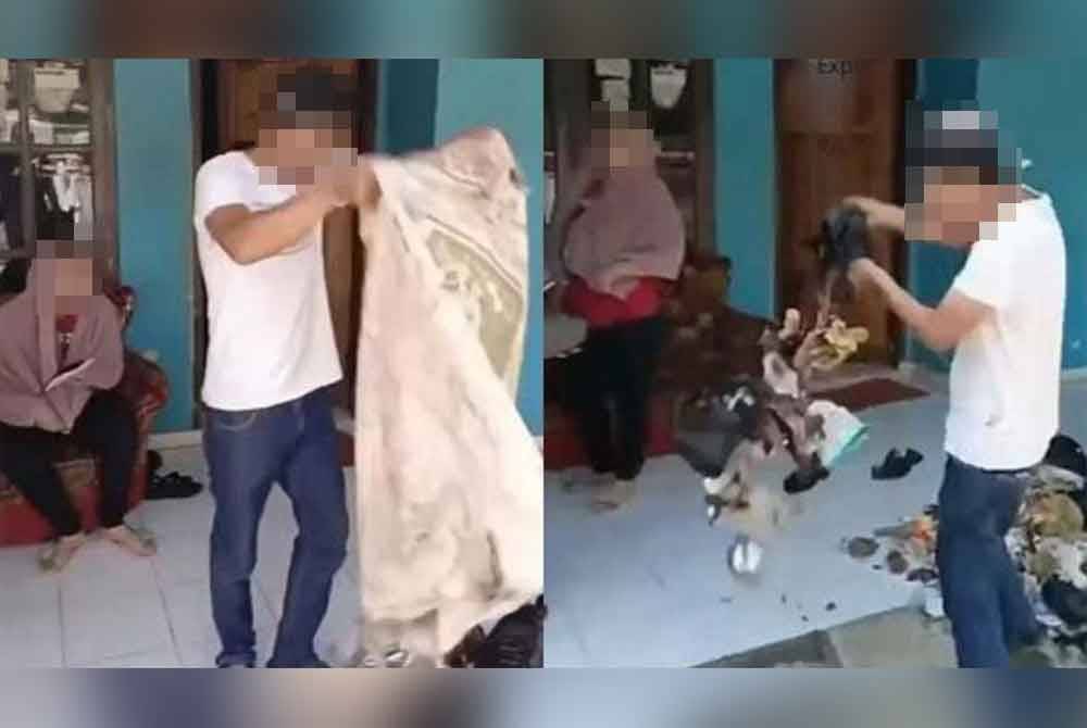 Penduduk 'mengembalikan' sampah berkenaan ke rumah individu yang membuangnya.