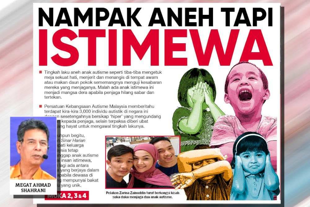 Laporan muka depan Sinar Harian pada Jumaat. (Gambar kecil: Megat Ahmad Shahrani)