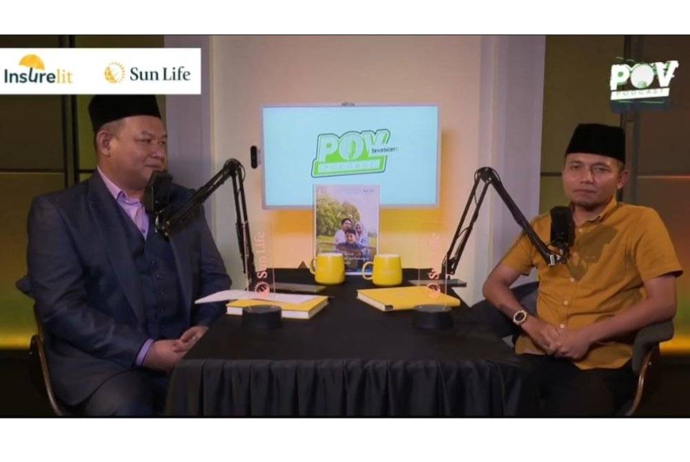 PU Amin (kanan) bersama hos, Azman Mohd Nawi dalam program Podcast POV Sinar Islam Plus yang disiarkan secara langsung baru-baru ini.