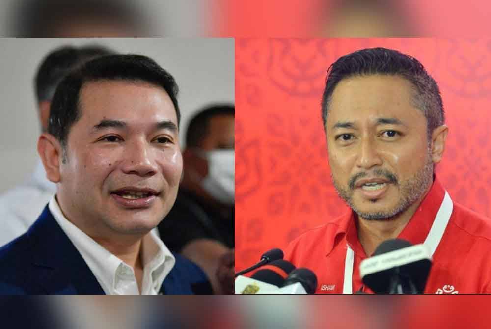 Rafizi (kiri), Isham