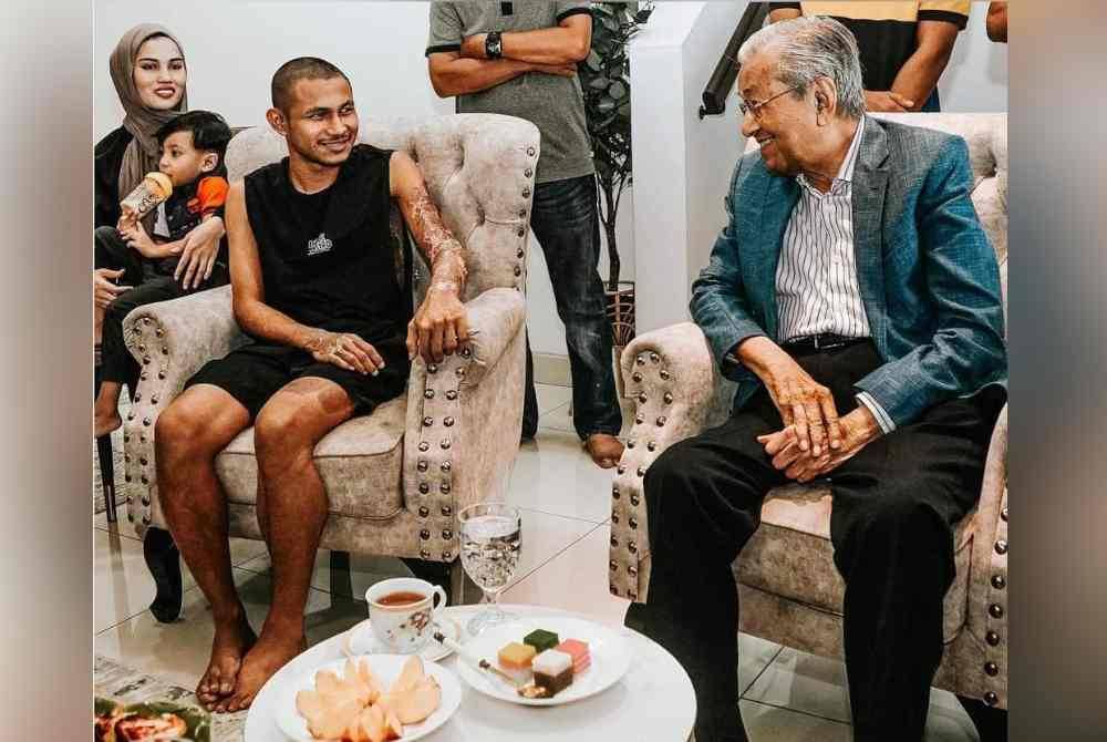 Tun Dr Mahathir kerana sudi menziarahi Faisal Halim di kediamannya pada Sabtu.