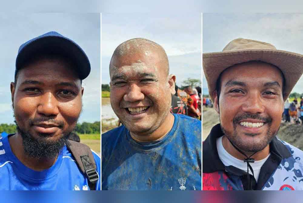 Dari kiri: Abubakar, Ahmad Shamil dan Mohd Mochtar.