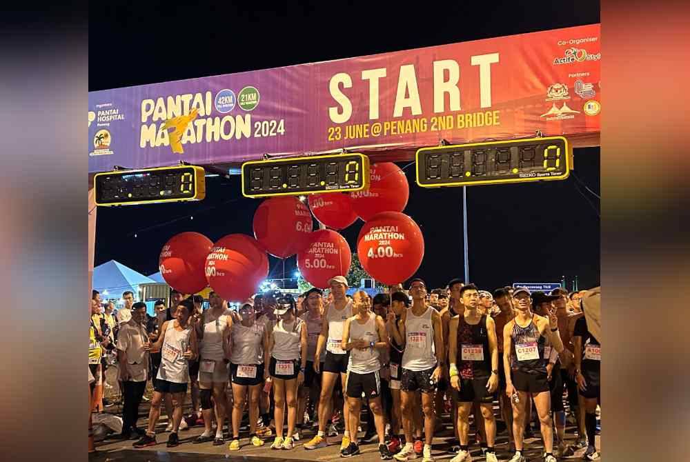 Pantai Marathon 2024 yang berlangsung di Jambatan Sultan Abdul Halim Muadzam Shah disertai lebih 3,000 yang terdiri daripada ahli komuniti dan orang ramai.