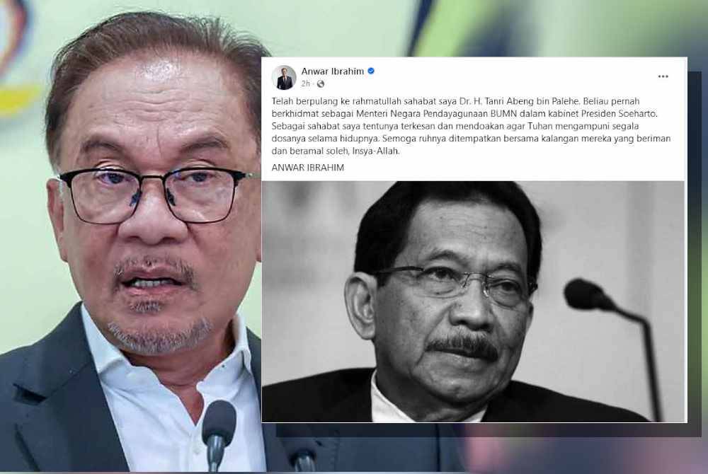 Hantaran Anwar di laman Facebook.