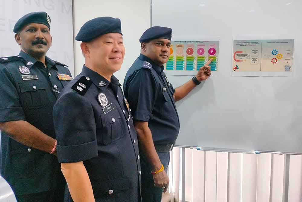 Puspanathan menunjukkan rekod tiada laporan polis diterima berkaitan kempen sepanjang PRK DUN Sungai Bakap, Pulau Pinang.
