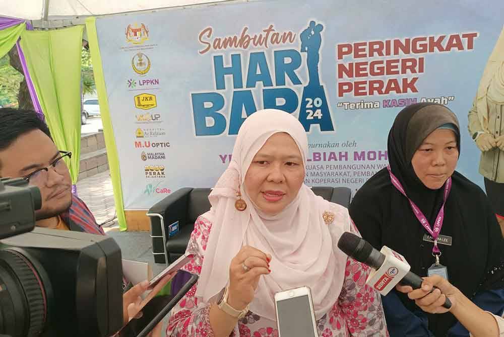 Salbiah ketika bercakap kepada pemberita pada Jumaat.