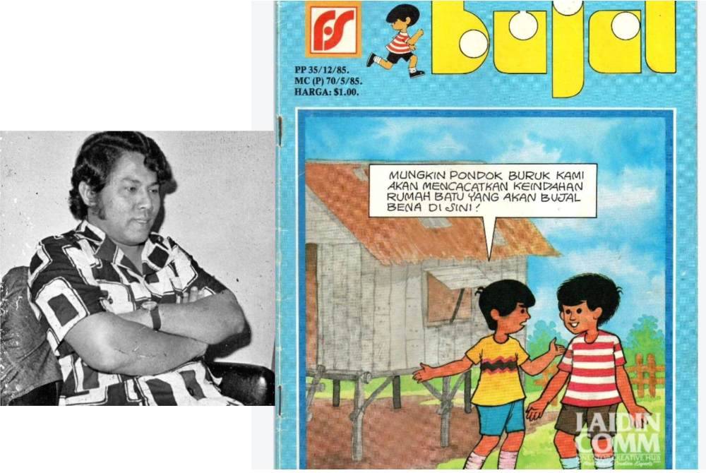 Pelukis komik legenda Malaysia, Rizalman. Foto FB Anwar Ibrahim