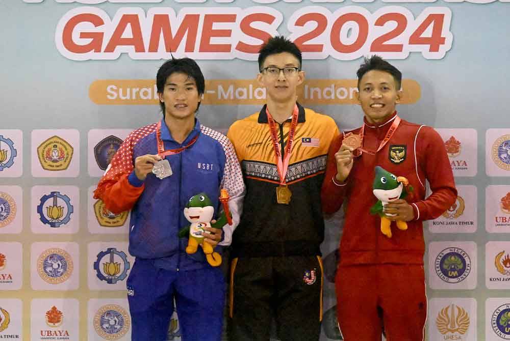Puong Wei antara penjana pingat emas buat kontinjen Malaysia di Surabaya Malang 2024.