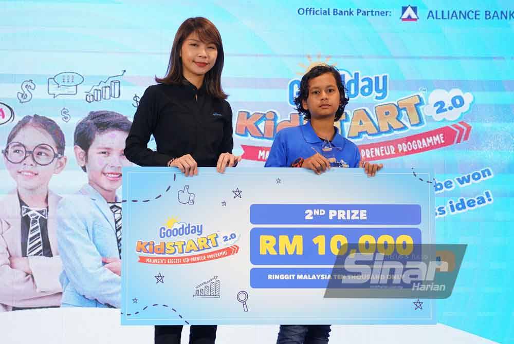 Naib johan Goodday KidSTART 2.0, Muhammad Basyeer. Foto Sinar Harian - MOHD HALIM ABDUL WAHID