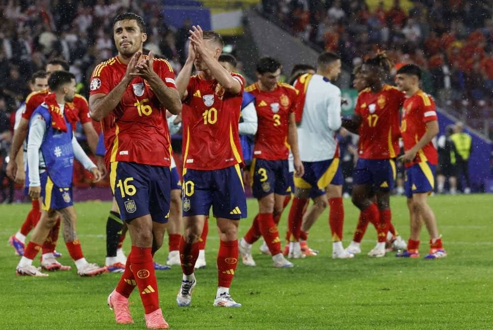 Sepanyol melangkah ke suku akhir Euro 2024 selepas menewaskan Georgia. Foto EPA