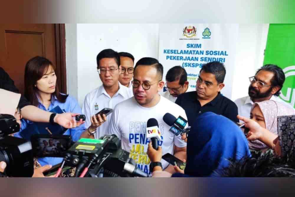 Steven ketika hadir ke Majlis Meraikan Peluncuran Tajaan kepada E-Hailing dan P-Hailing Zon Utara, pada Isnin.