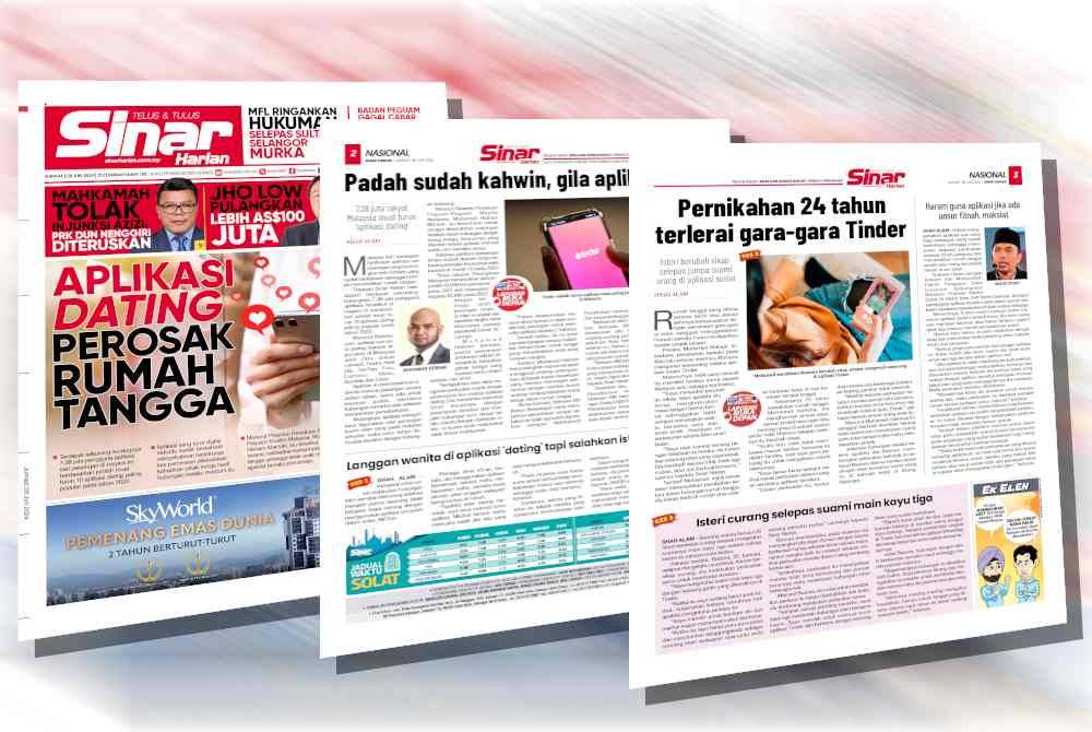 Laporan Sinar Harian pada Jumaat.