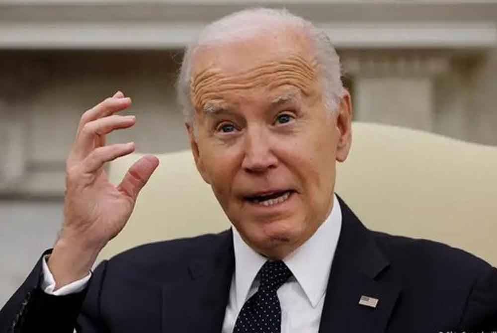 Biden tidak memberi sebarang petunjuk bakal berundur dan masih mahu memegang jawatan di Rumah Putih. Foto Agensi