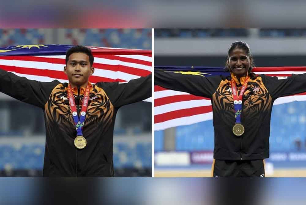 Umar dan Shereen meneruskan kempen pengumpulan pingat emas kontinjen negara pada hari kelapan temasya Sukan Universiti ASEAN (AUG) Surabaya-Malang 2024. Foto fail Bernama