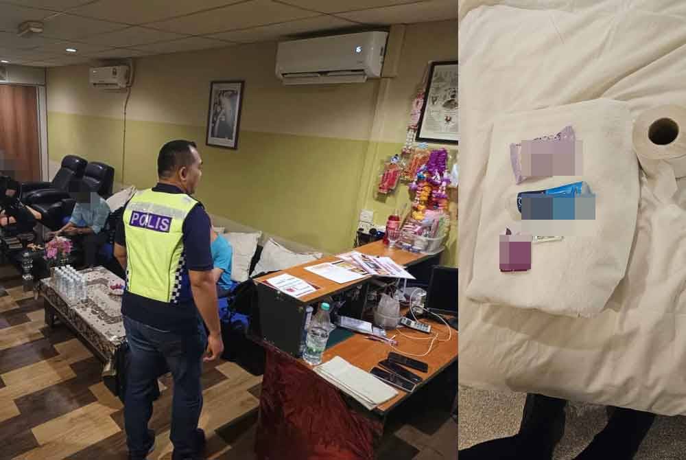 Polis membuat 10 serbuan premis urut di sekitar Lembah Klang, pada Jumaat.