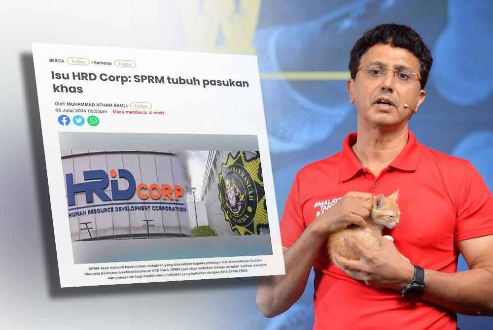 Laporan Sinar Harian (kiri), Anas