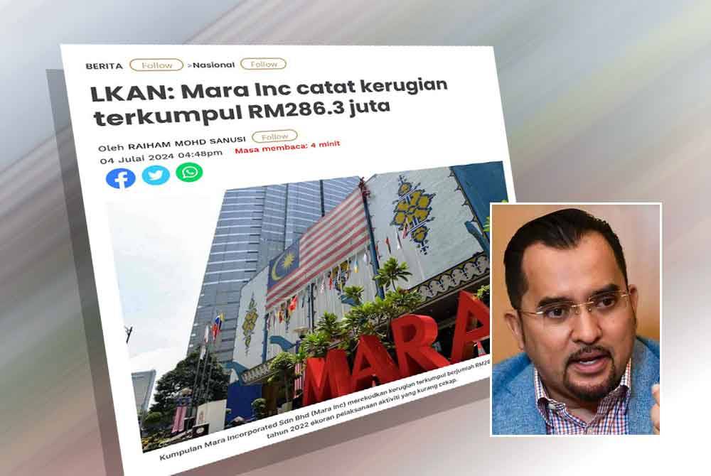 Laporan Sinar Harian. Gambar kecil: Asyraf Wajdi