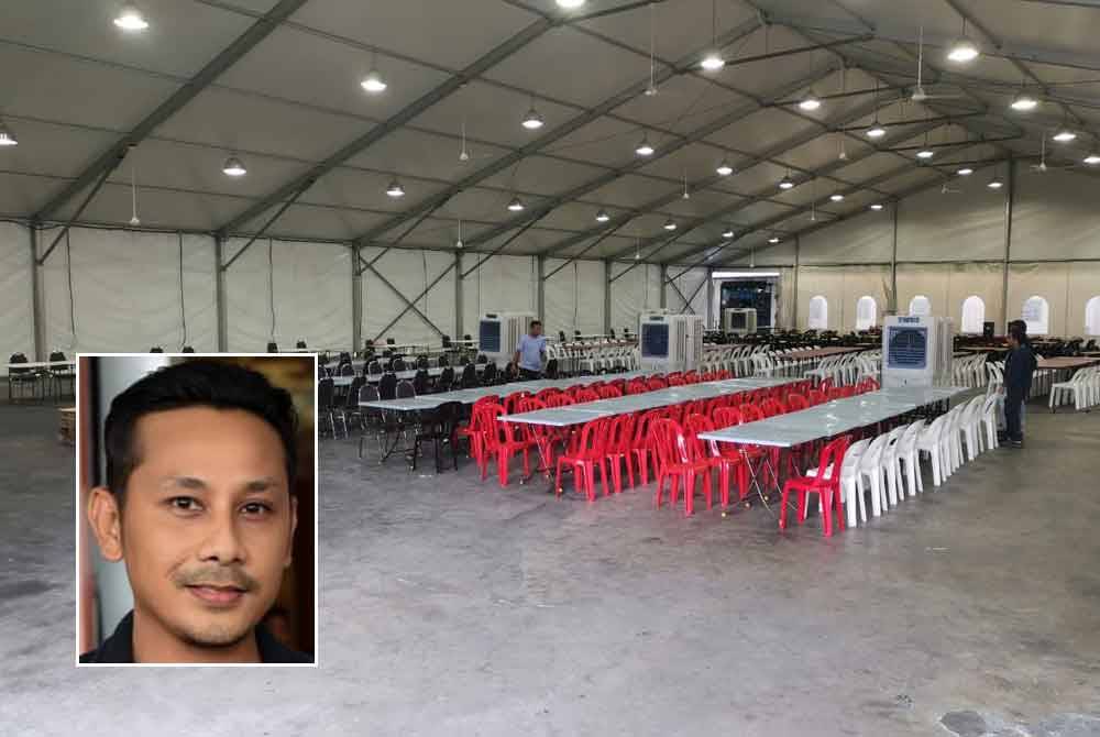 Dua tempat makan disediakan di Karnival Rakyat Karangkraf iaitu di SinarPlus Makan Fest dan khemah marquee khas untuk keselesaan para pengunjung menjamu selera. Gambar kecil: Khairil Fithry