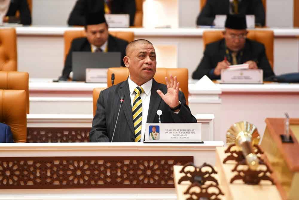 Saarani semasa menjawab soalan lisan Nga Kor Ming (PH-Kepayang) dalam Persidangan Dewan Undangan Negeri (DUN) Perak pada Rabu.