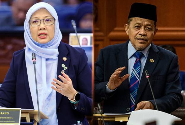 Shahidan (kanan) menjelaskan beliau bertanya soalan tersebut kepada Dr Zaliha susulan kenyataan daripada Ahli Parlimen Titiwangsa, Datuk Seri Johari Abdul Ghani. Foto Awani