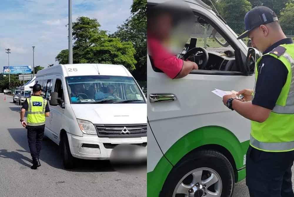 Operasi pemeriksaan kenderaan perkhidmatan awam di Kuala Lumpur pada Selasa. - Foto: JPJ Kuala Lumpur