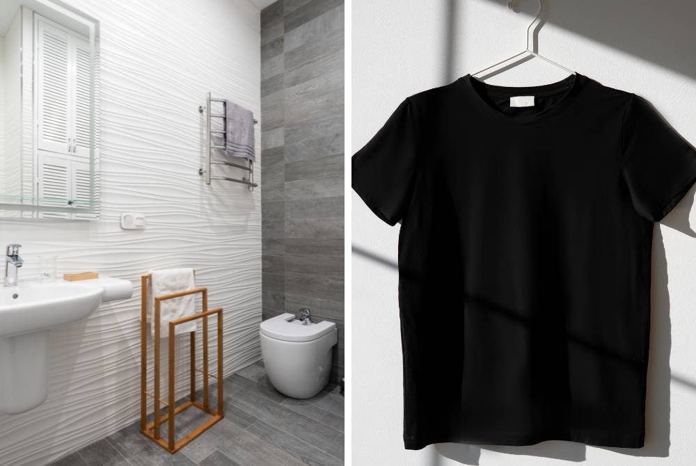 TIADA masalah untuk kita meninggalkan dan menggantungkan pakaian basah di dalam tandas.